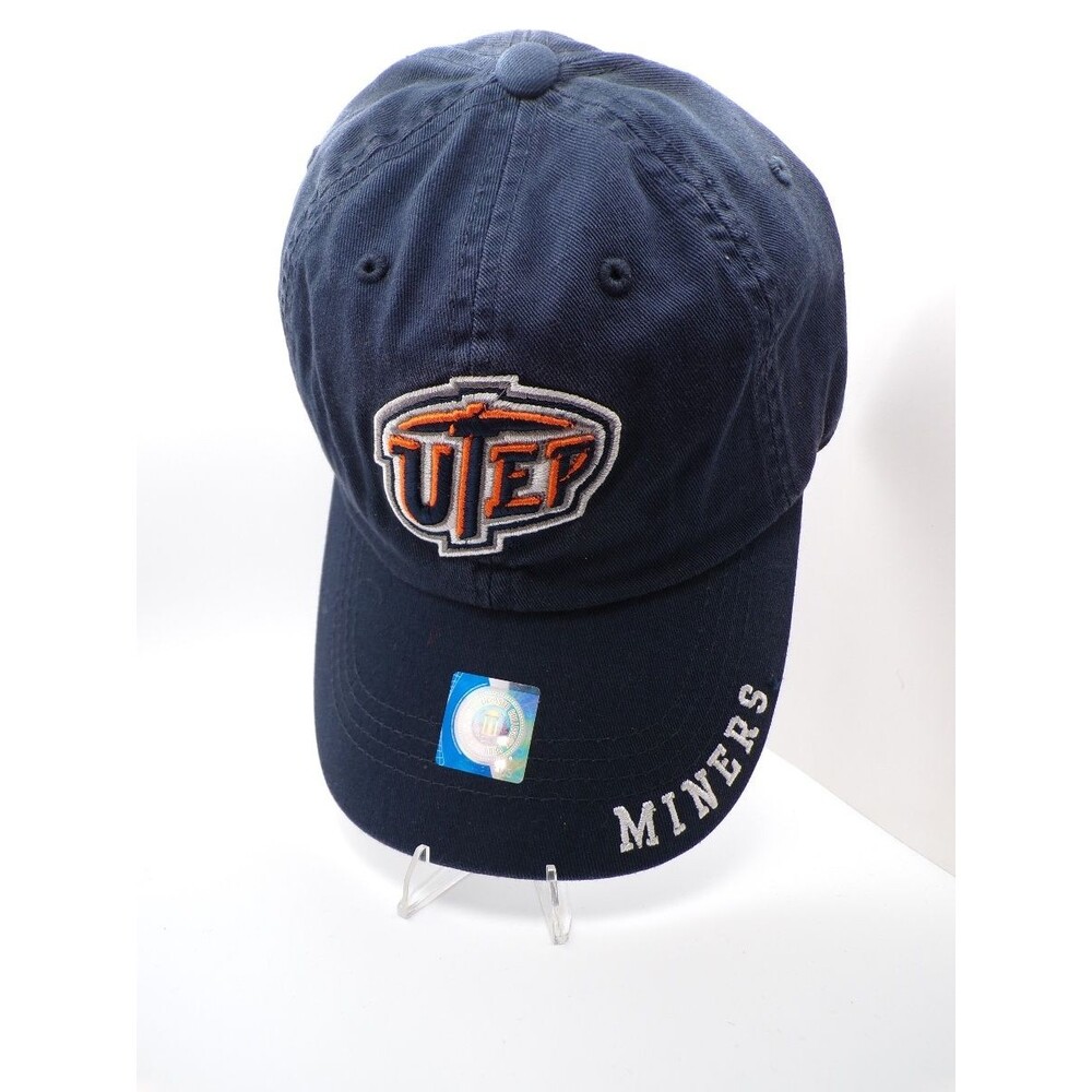 Captivating Headgear UTEP Miners Navy Baseball Cap Adjustable OSFM